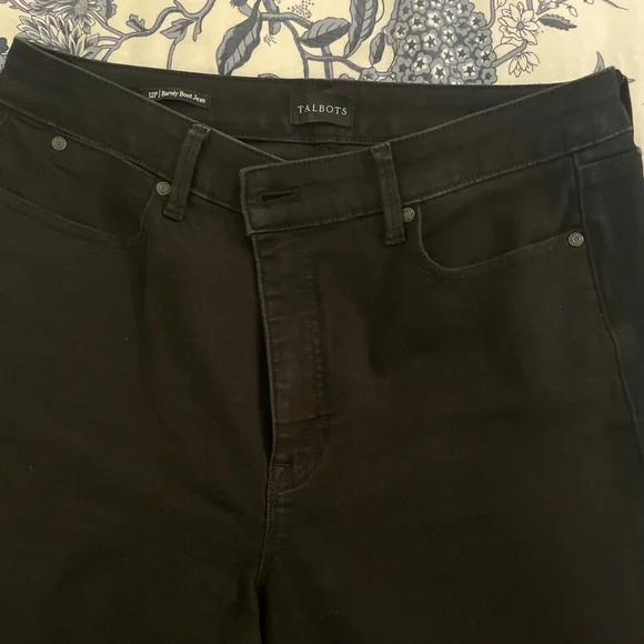 Talbots Barely Boot Jeans in Black - Picture 5 of 11